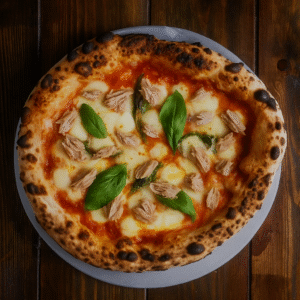 Tuna high protein pizza